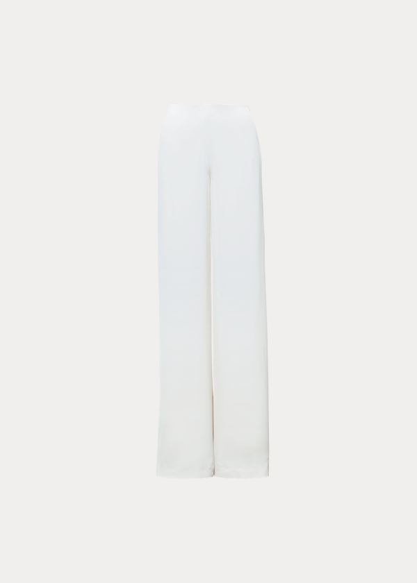 Pantalones Ralph Lauren Mujer Creme - Daria Crepe Marocain - JFVGP4582